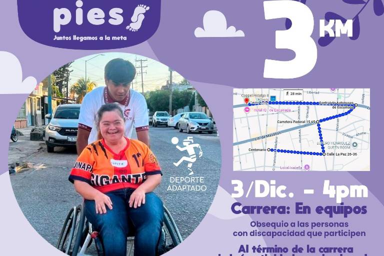 Invitan a participar en la carrera ‘Préstame tus pies’, en Escuinapa