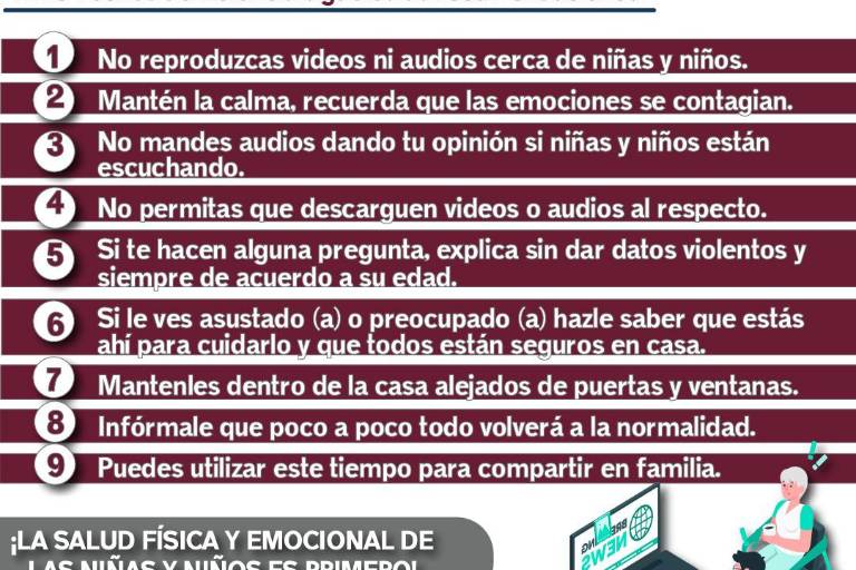 ¿Cómo cuidar a niñas y niños ante estos hechos de violencia?