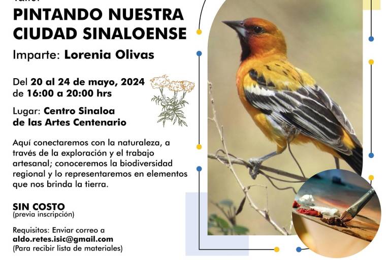 Invitan al taller ‘Pintando nuestra ciudad sinaloense’