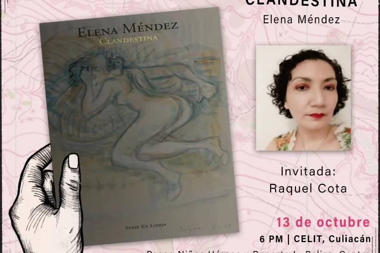 Presentará Elena Méndez su poemario ‘Clandestina’