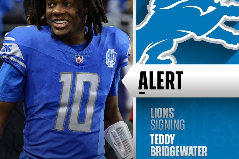 Teddy Bridgewater sale del retiro para firmar con los Lions