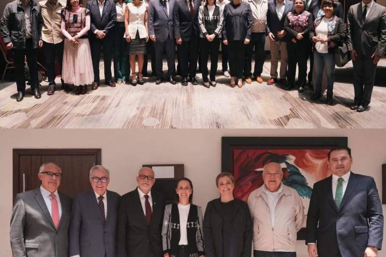 Asiste Rocha Moya a reunión con Claudia Sheinbaum