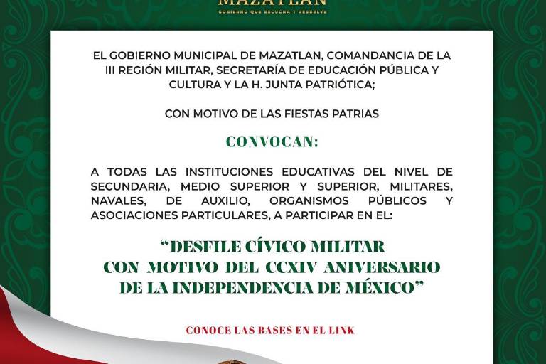 Abre Gobierno municipal convocatoria de participación para desfile del ...