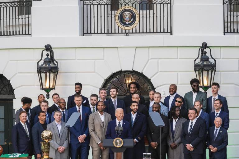 La Casa Blanca celebra el campeonato de los Celtics con una visita especial