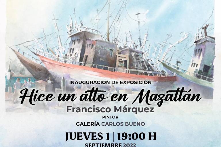 Francisco Márquez presentará la exposición de acuarela ‘Hice un alto en Mazatlán’