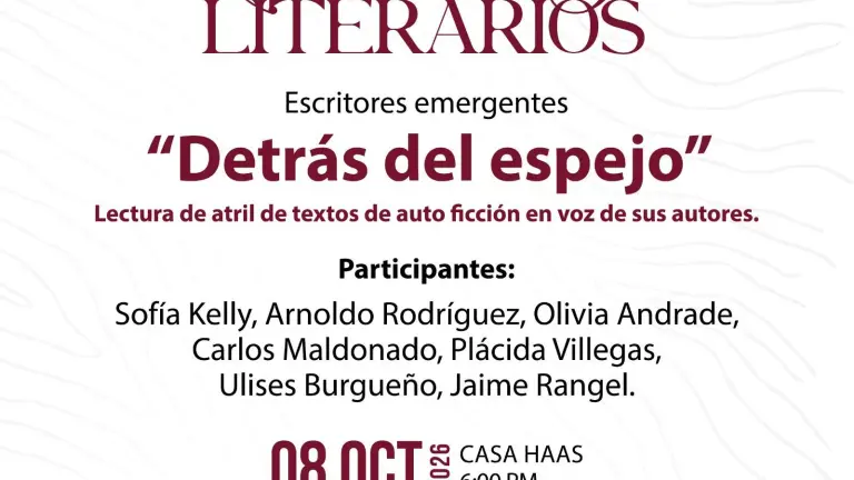 María Muñiz coordina la presentación “Detrás del Espejo”, dentro del programa Jueves Literario.