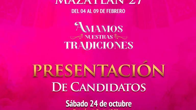 El Teatro Ángela Peralta será el escenario de la presentación oficial de los aspirantes a las coronas del Carnaval de Mazatlán 2027.