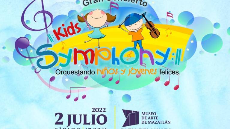 Este sábado, música por niños en concierto de la orquesta Kids Symphony
