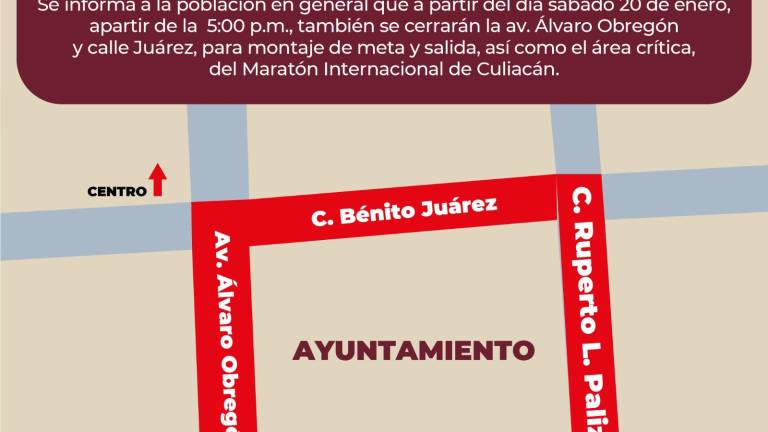 Las calles permanecerán cerradas hasta que termine el evento.