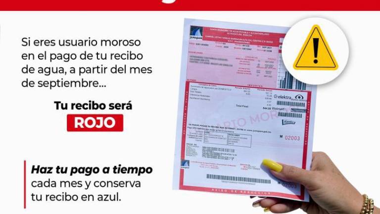 Desconoce Alcalde de Mazatlán medida de Jumapam sobre recibos rojos para deudores de agua