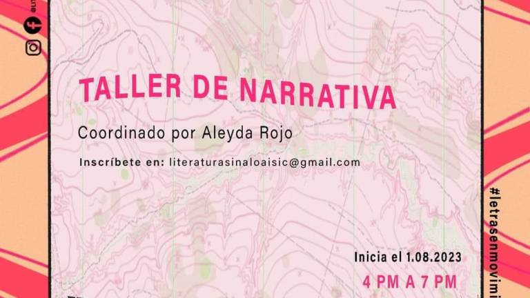 Invita al taller de narrativa ‘Proyectos Narrativos’ y al taller de poesía ‘Filtraciones’