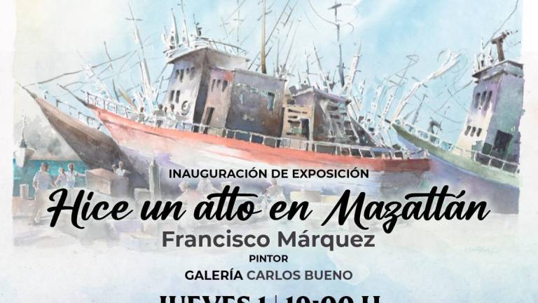 Francisco Márquez presentará el próximo 1 de septiembre la exposición de acuarela “Hice un alto en Mazatlán”.
