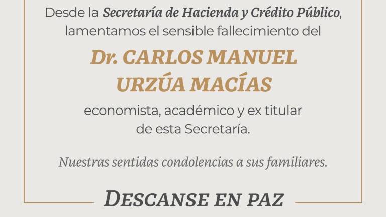 Políticos lamentaron el fallecimiento de de Carlos Urzúa.