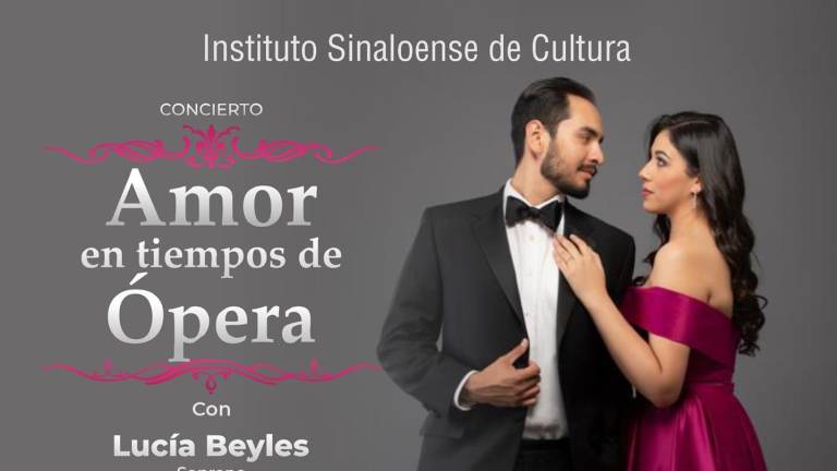 El concierto Amor en tiempos de Ópera será el martes 28.