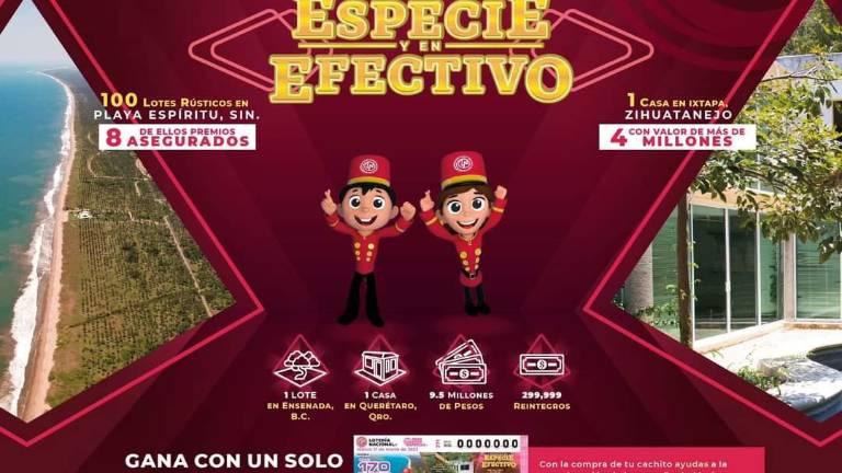 Anuncio del sorteo especial de la Lotería Nacional.