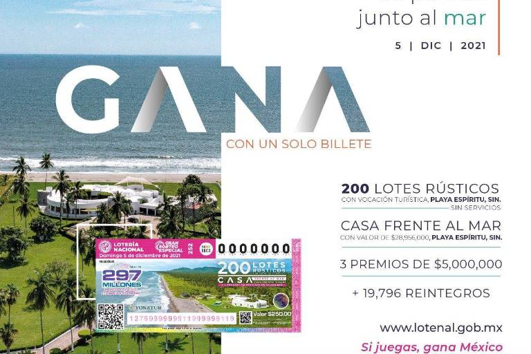 Este domingo, la rifa de una casa y 200 lotes de playa del CIP Teacapán