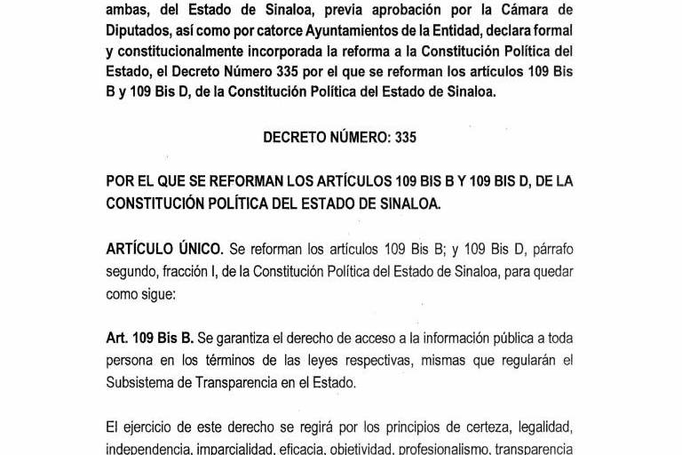 Sinaloa deja de contar con un organismo autónomo encargado de garantizar el derecho de acceso a la información pública y la protección de datos personales.