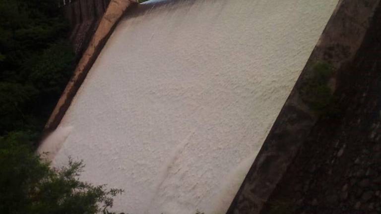 El vaso de la presa “Agustina Ramírez”.