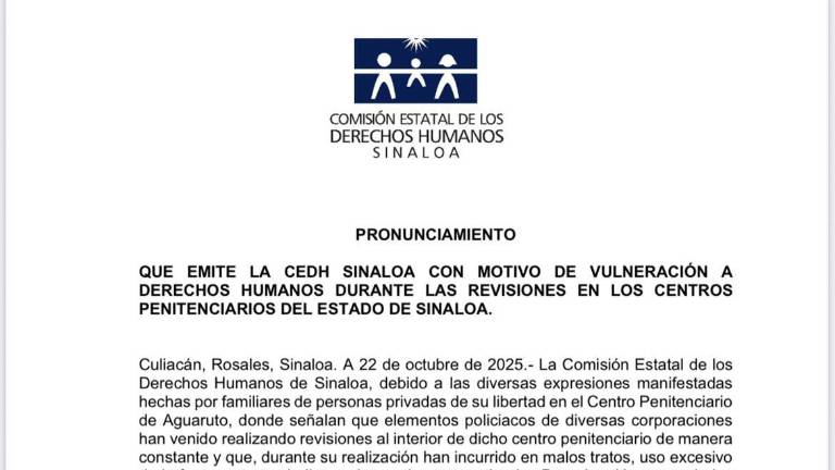 Evidencian abusos en revisiones dentro de Penal de Aguaruto; CEDH pide respeto a derechos