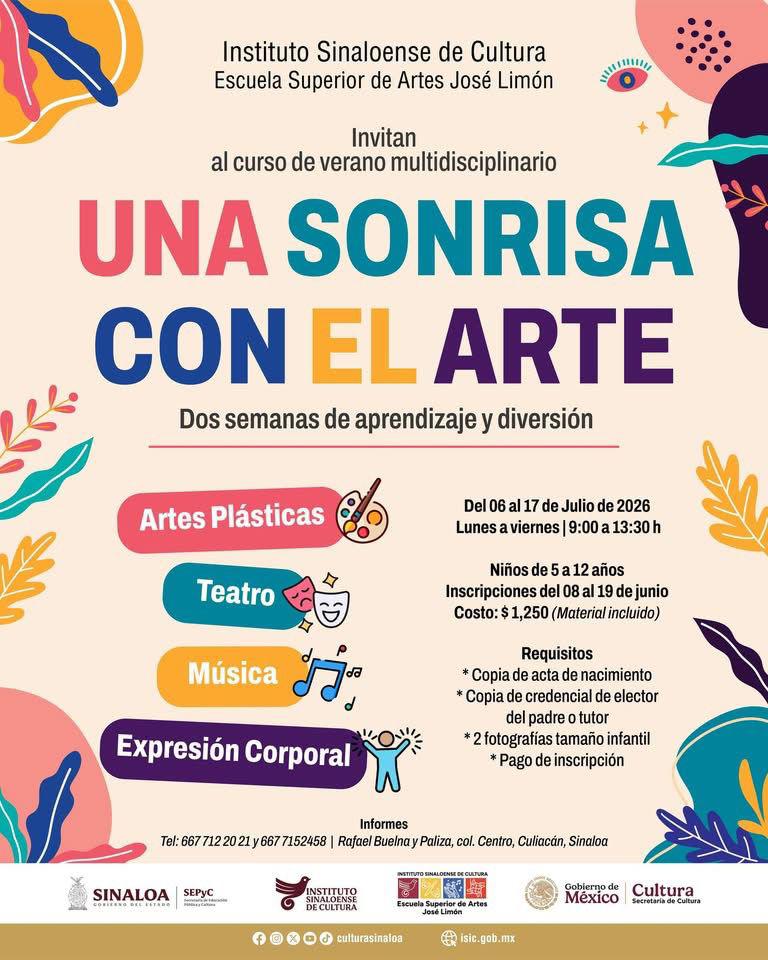 $!Arte y diversión: ISIC abre cursos de verano para niñas, niños y jóvenes en Culiacán