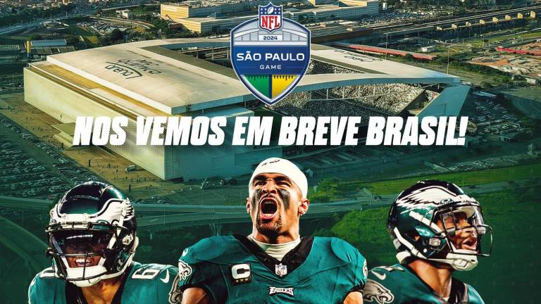 Los Filadelfia Eagles tendrán un encuentro en Sao Paulo, Brasil.
