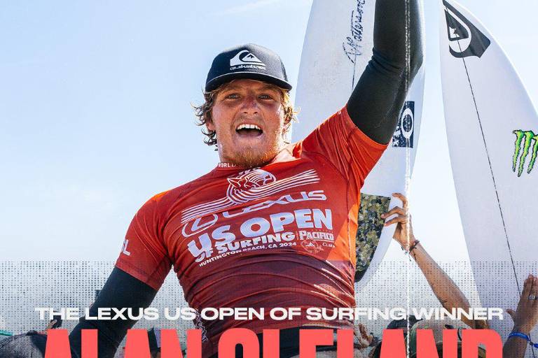 Alan Cleland se convierte en el primer mexicano en ganar el US Open de surf