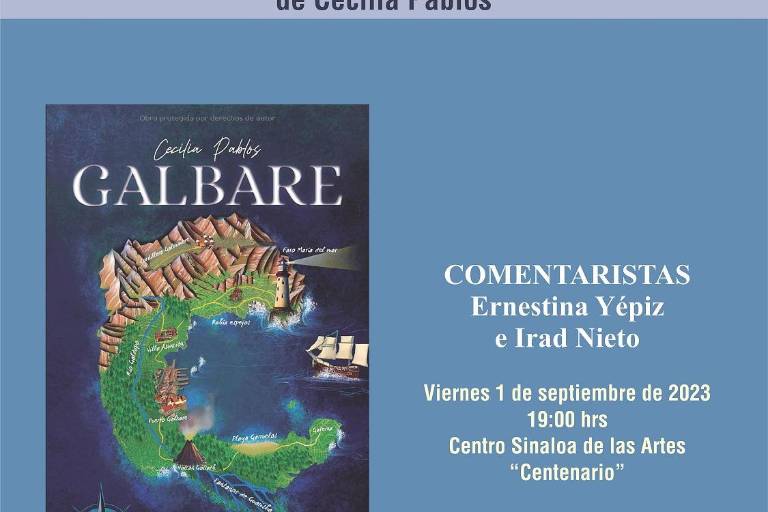Presentará Cecilia Pablos su novela ‘Galbare’