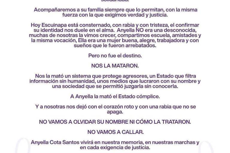 ‘A Anyella nos la arrebataron’; consterna en Escuinapa muerte de joven maestra