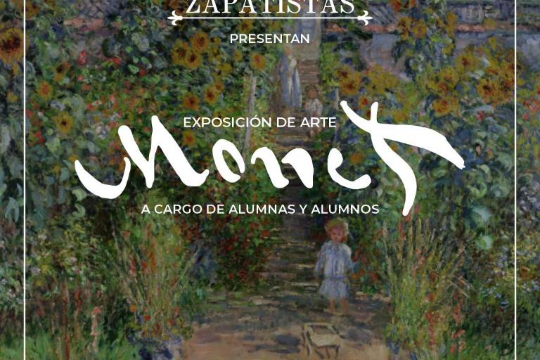Exhibirán obras de Monet alumnos de la Casa de Cultura Zapatistas
