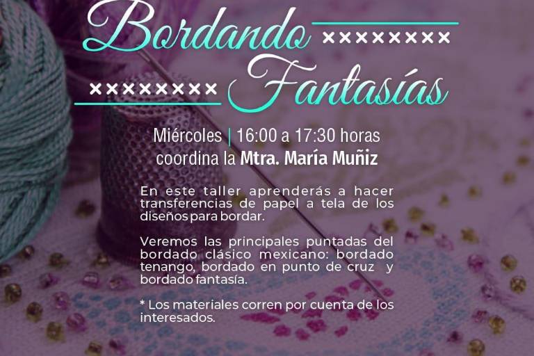 Invitan a taller de bordado