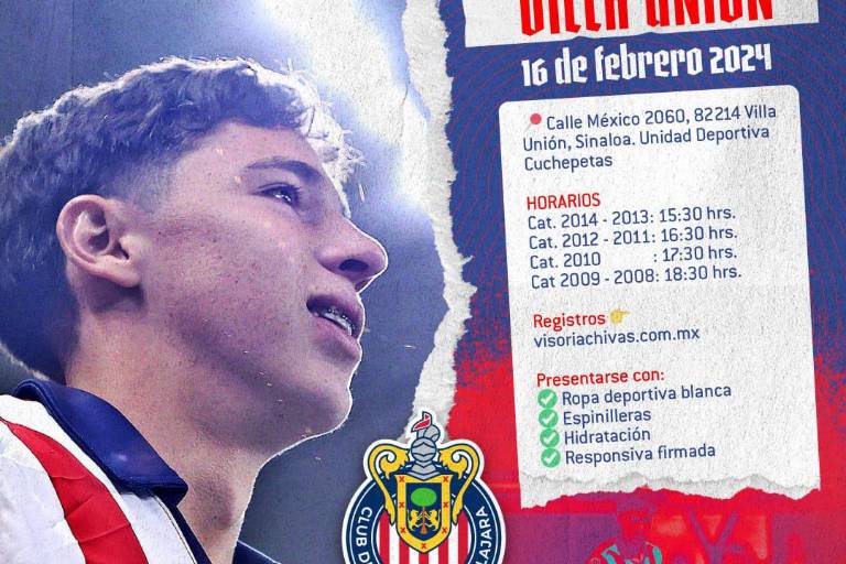 ¿Quieres formar parte de Chivas? El club hará visorías en Mazatlán