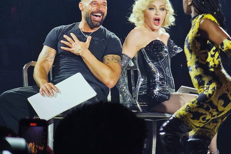 Sorprende Ricky Martin al aparecer en concierto de Madonna