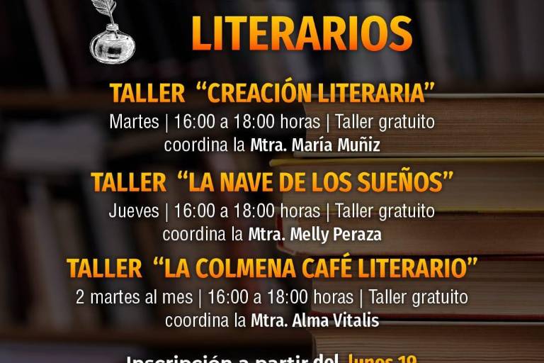 Invitan a talleres de literatura
