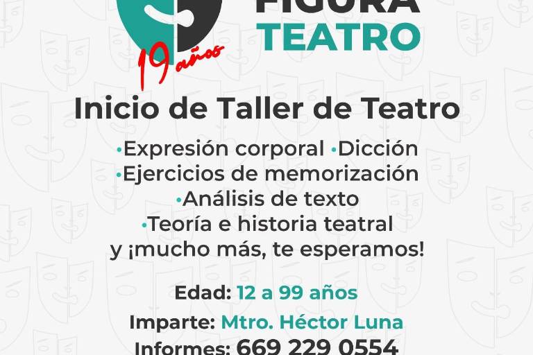 Invitan ser parte del Grupo Teatral Genio y Figura