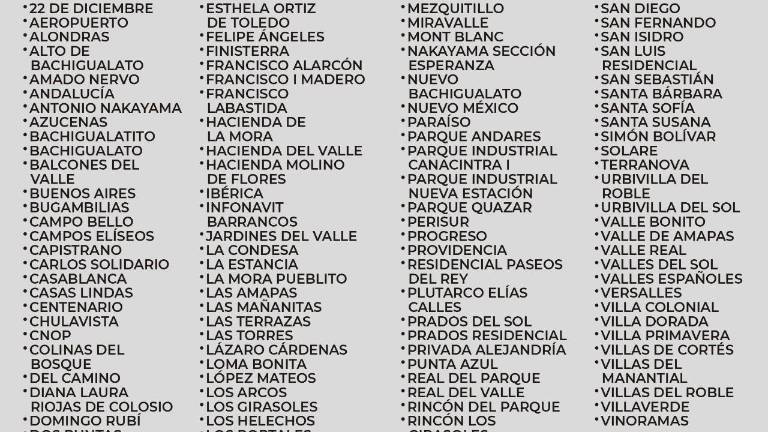 Japac informó que la suspensión comenzará a las 06:00 horas del martes 11 de agosto.