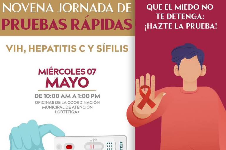 Tendrá Mazatlán novena jornada de pruebas rápidas de VIH este miércoles