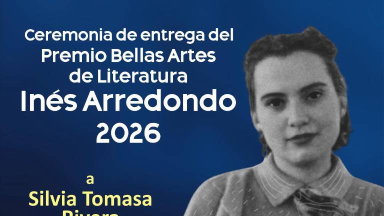 El premio se entregará el martes 13 de octubre, a las 18:00 horas.