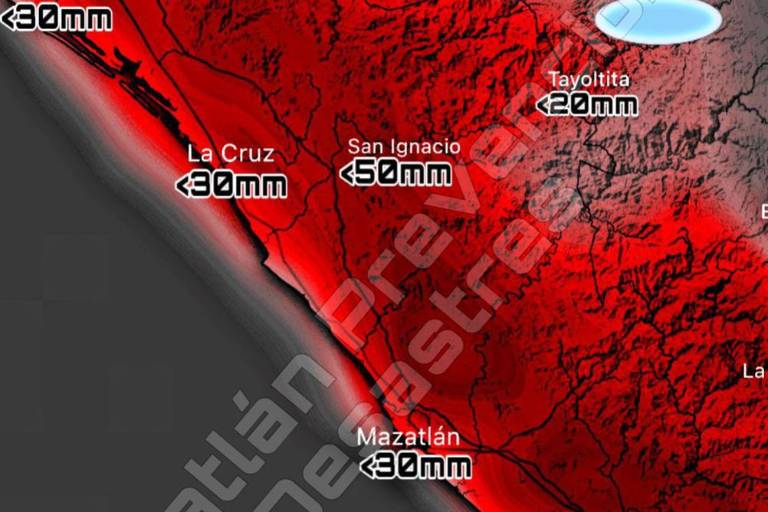 PC Mazatlán advierte lluvias de viernes a martes y pide a la población protegerse