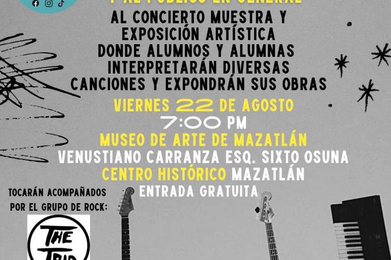Invitan a concierto muestra de Escuela de Música y Artes Mondo Groovy