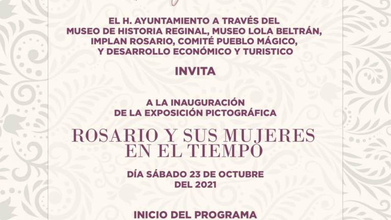 El Ayuntamiento de Rosario hizo la invitación.