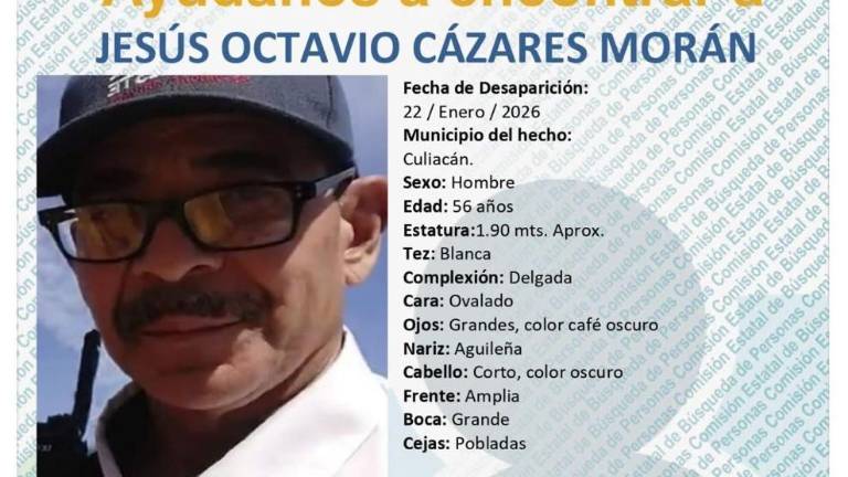 Jesús Octavio Cázares Morán desapareció el pasado 22 de enero en el primer cuadro de la ciudad.