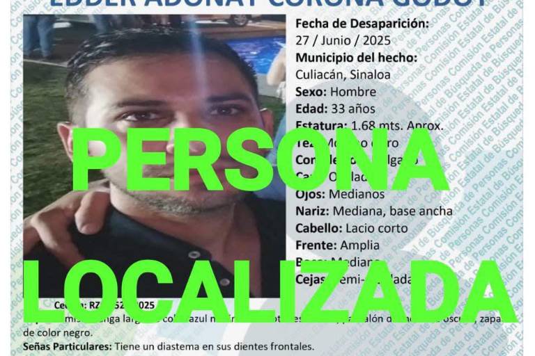 Localizan con vida a Edder Adonay, médico residente del Hospital General de Culiacán