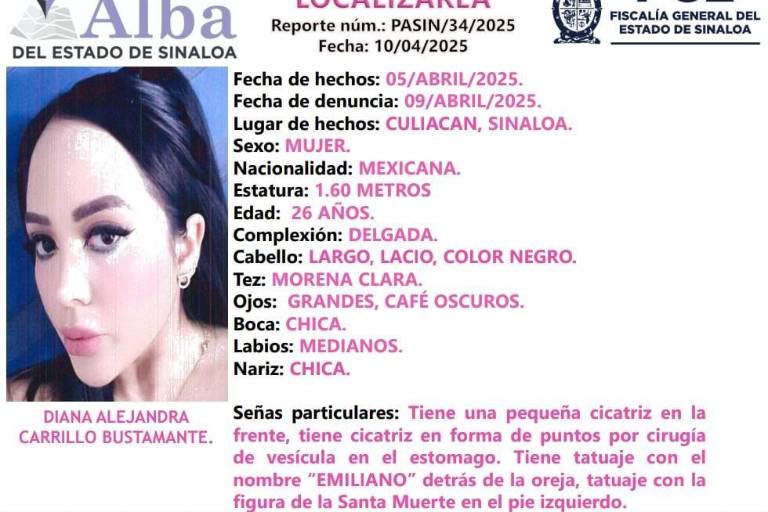 Localizan con vida a Diana Alejandra tras 40 días desaparecida