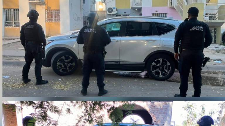 Elementos de la Policía Estatal de Sinaloa aseguraron cuatro vehículos robados y detuvieron al presunto responsable de uno de estos despojos.