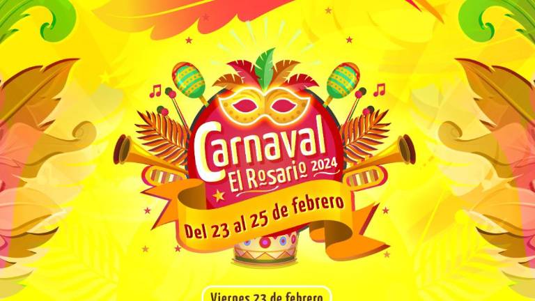 El Carnaval rosarense 2024 se llevará a cabo del 23 al 25 de febrero.