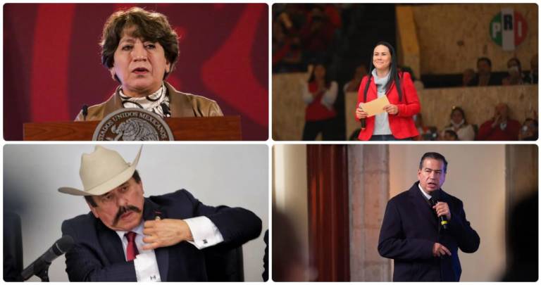 Delfina Gómez, Alejandra del Moral, Armando Guadiana y Ricardo Mejía son algunos de los políticos que buscan las gubernaturas del Estado de México y Coahuila.