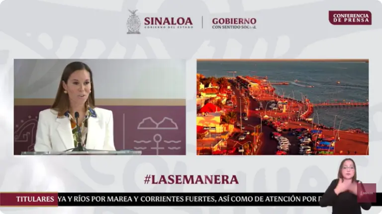 La Secretaria de Turismo Mireya Sosa Osuna presenta un reporte del resultado de la Semana Santa en Sinaloa.