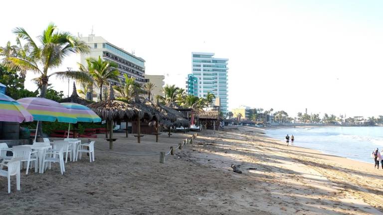 Zona de playa de Mazatlán.
