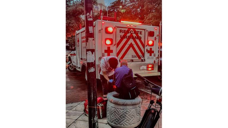 Emergencia atendida por Cruz Roja Culiacán.