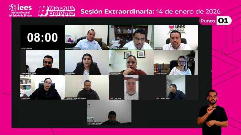 El IEES aprobó la actualización del financiamiento público que recibirán partidos políticos durante 2026.